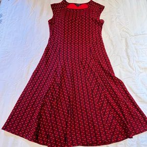 Lands End ponte midi dress